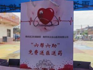 助力群众健康、开展“六帮六助”免费送医送药，广东会医药公司党支部在行动